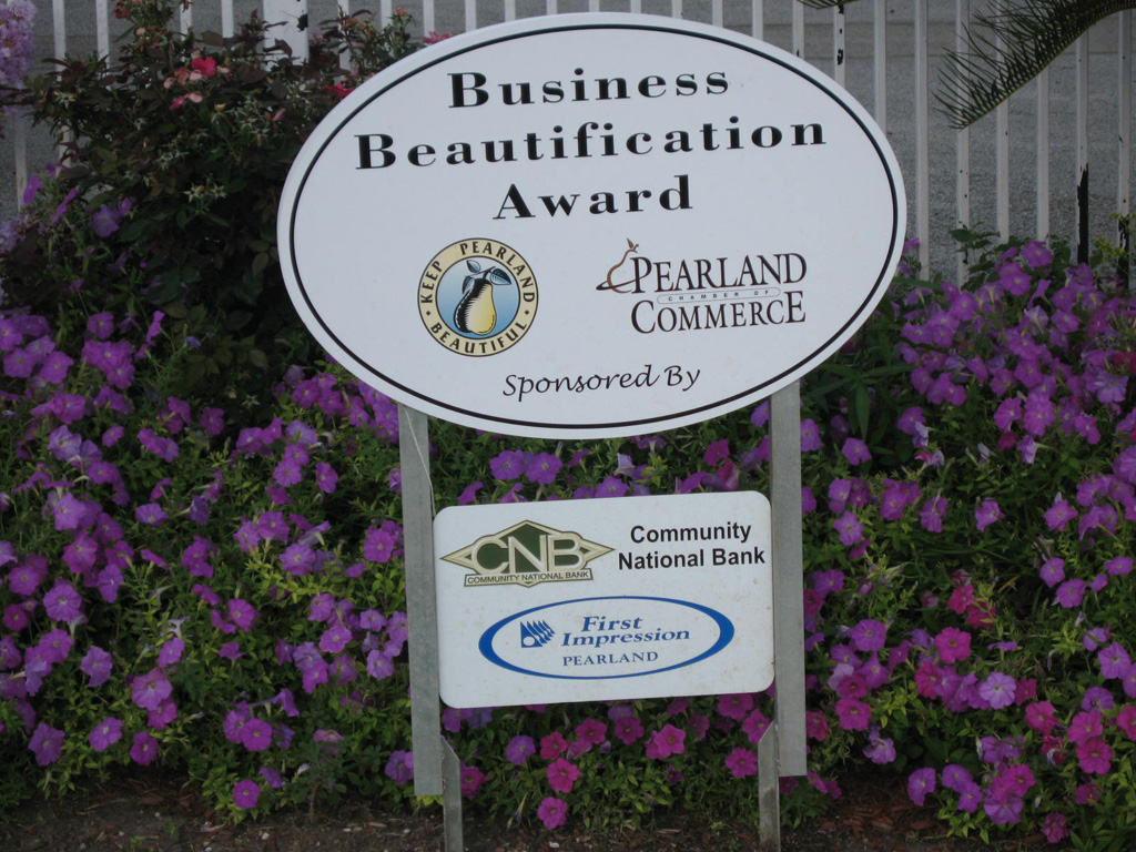 Pearland Chamber of Commerce Business Beautification Award